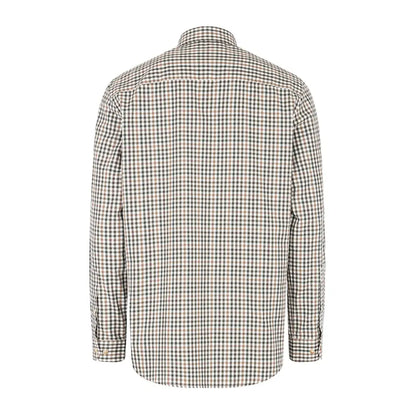 Checkered button-up collar shirt from Fife Garvock Cotton Twill, perfect for any occasion