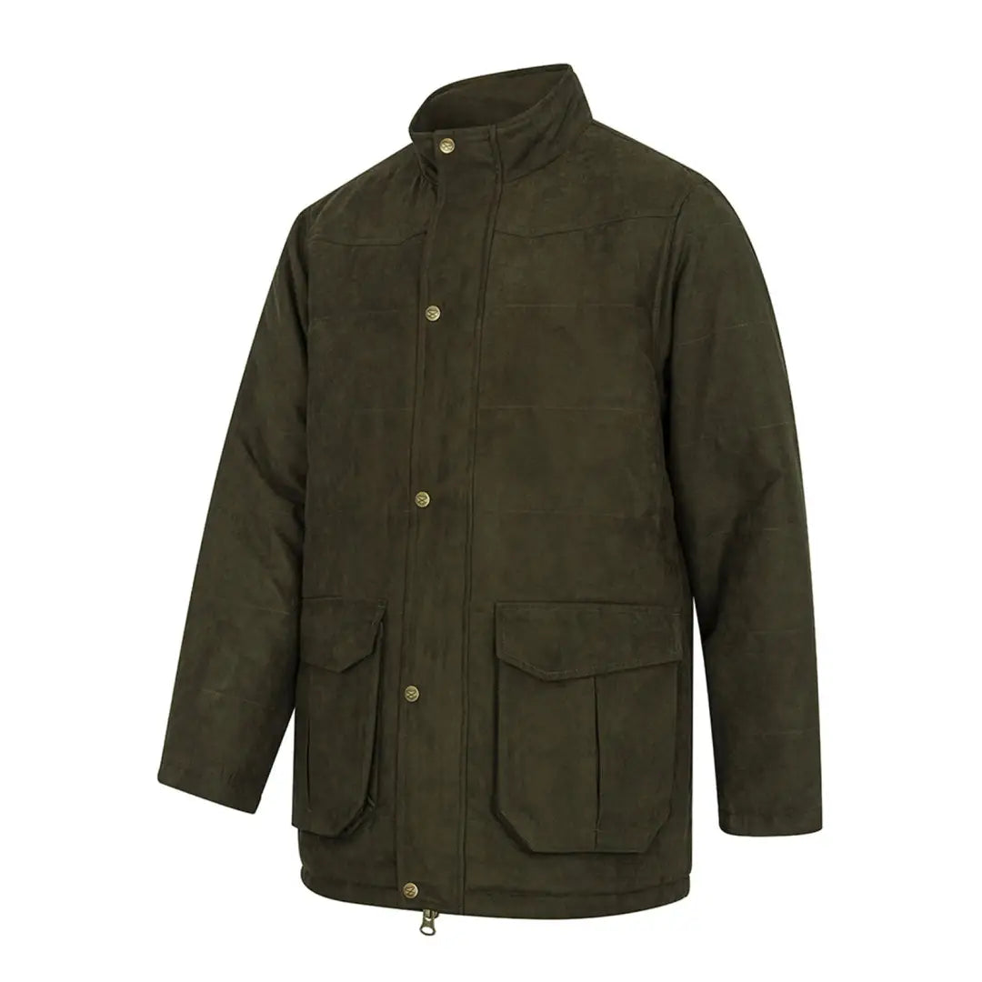 Dark green Hoggs Of Fife Glenesk Quilted Jacket, perfect for country clothing and outdoor adventures