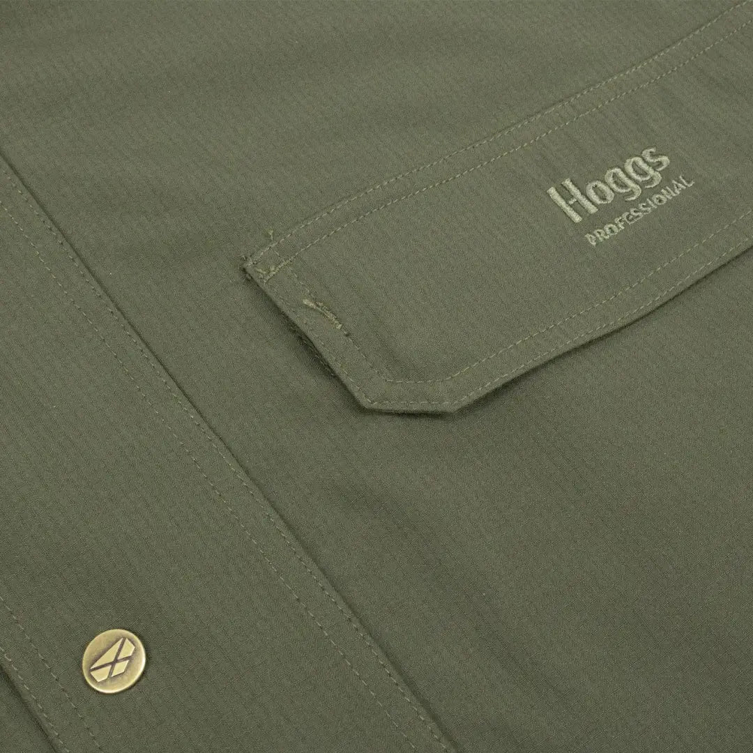 Olive green Hogs of Fife Green King II Waterproof Jacket with Hogue pocket and button