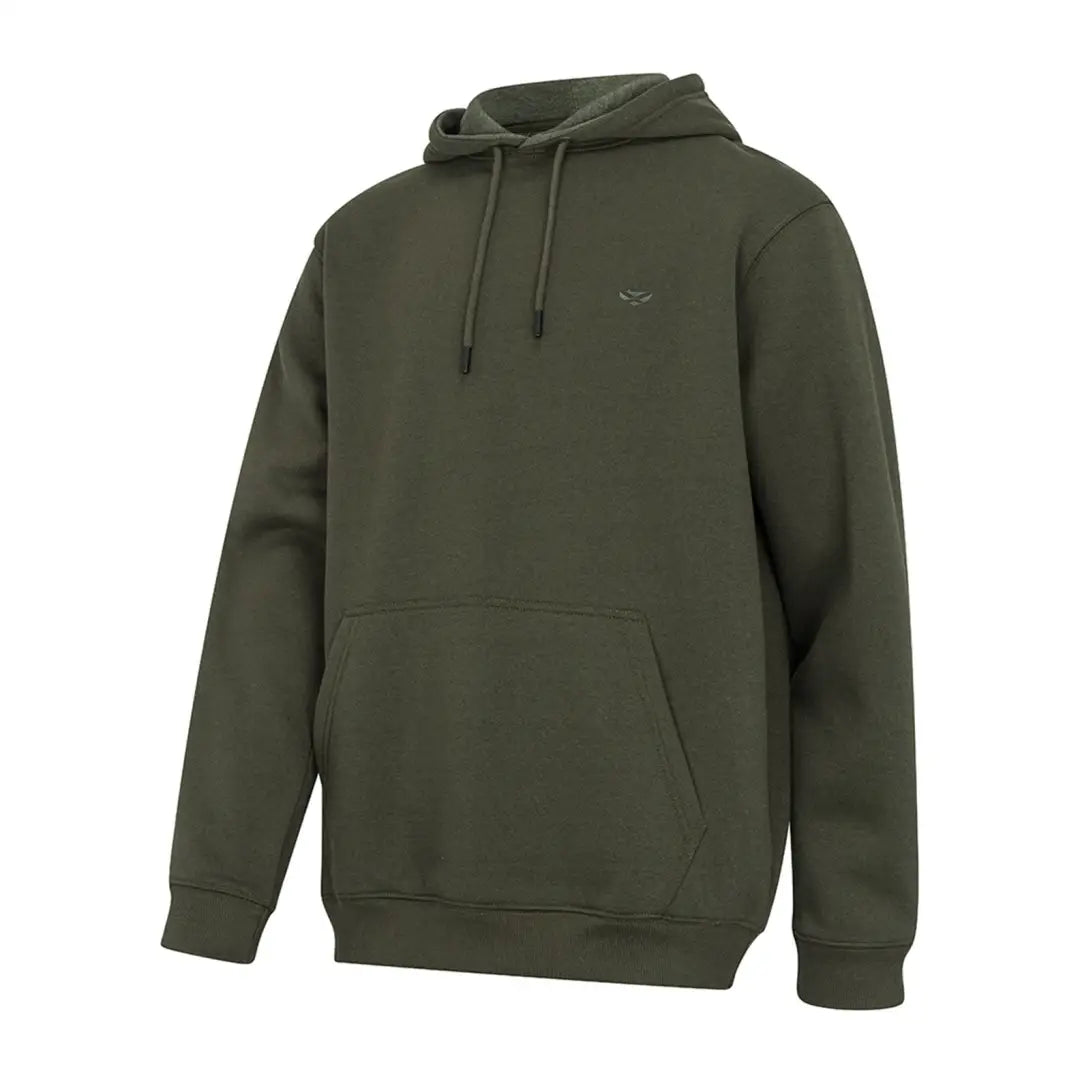 Olive green Hoggs of Fife Hoodie with front pocket for stylish country clothing and hunting