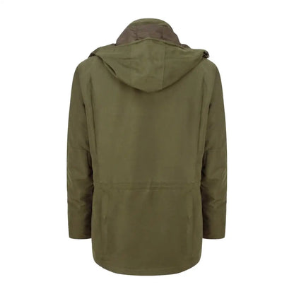 Olive green hooded zipper jacket, perfect for outdoor adventures, Fife Kincraig waterproof