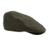 Olive green Hoggs of Fife Kincraig Waterproof Flat Cap for stylish outdoor adventures