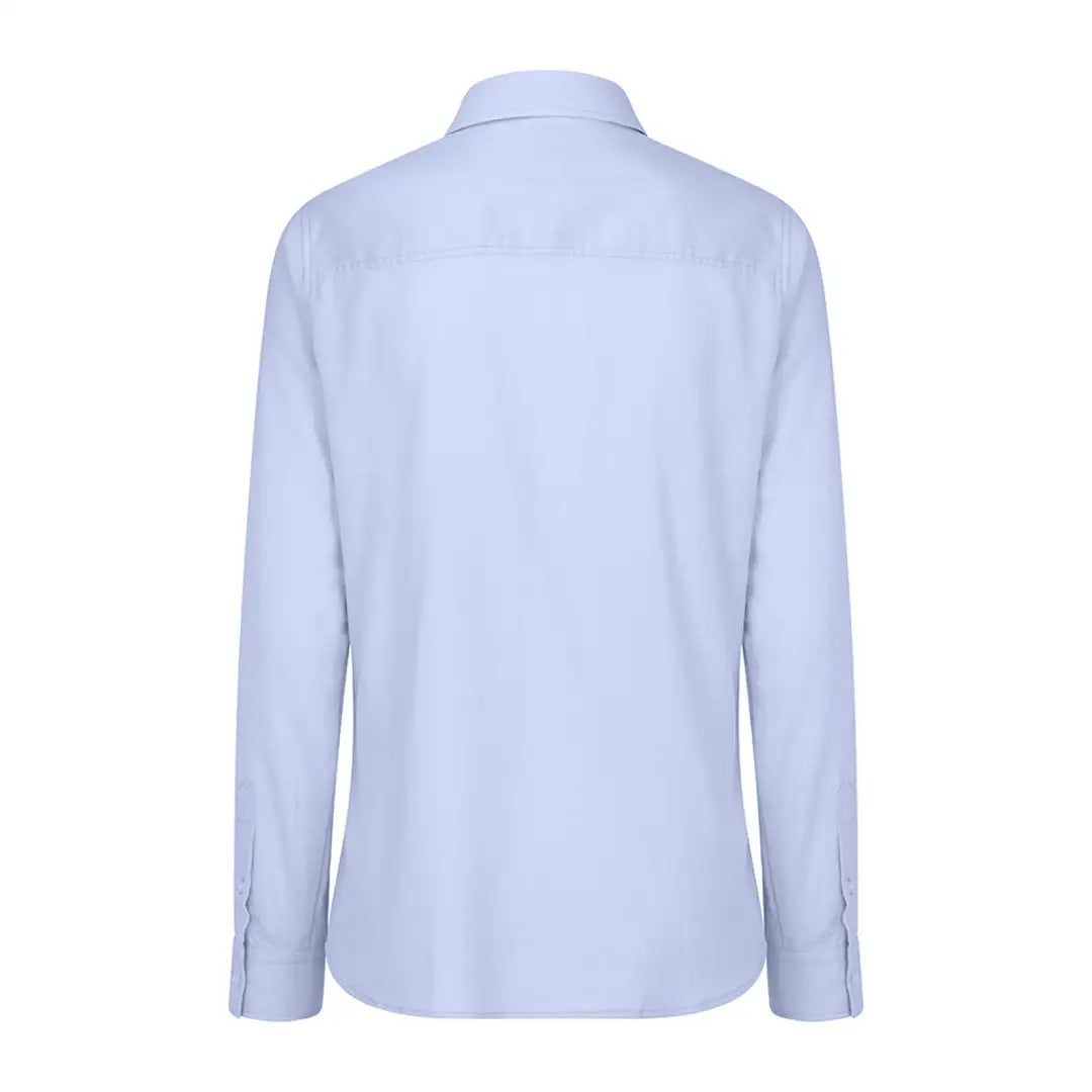 Light blue long-sleeved dress shirt for ladies, perfect for country clothing and outdoors