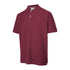 Burgundy Fife Largs Polo Shirt with short sleeves and white buttons for a stylish look