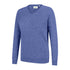 Blue cable-knit V-neck sweater from Hoggs of Fife Lauder Ladies collection