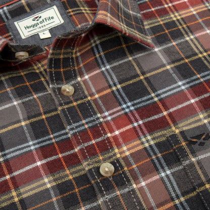 Plaid flannel check shirt from Hoggs of Fife, perfect for cozy days out