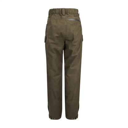 Olive green Hoggs Of Fife Rannoch lightweight waterproof pants for outdoor hunting