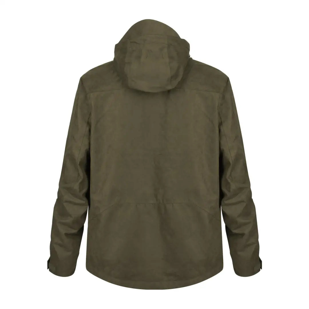 Olive green zip-up Hoggs Of Fife Rannoch jacket for country clothing and outdoor hunting