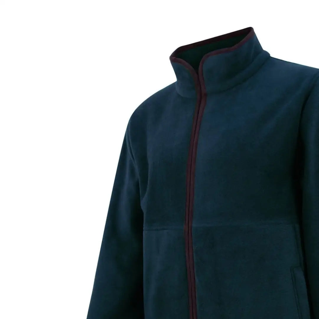 Navy blue Hoggs Of Fife Stenton Technical Fleece with full zipper and collar