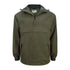 Olive green Fife Struther Smock jacket with half-zip and hood for outdoor use