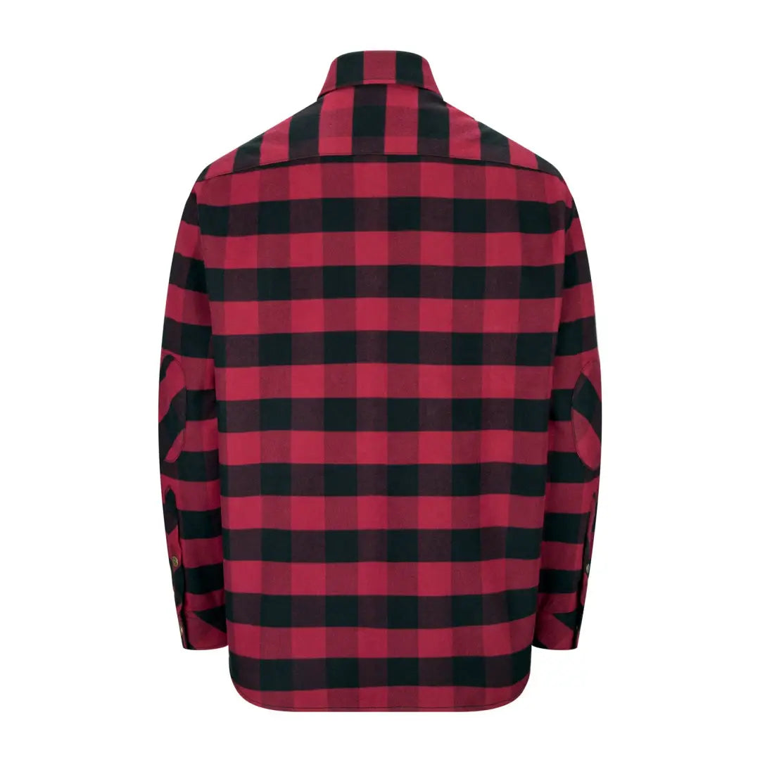 Red and black checkered flannel shirt from Hoggs Of Fife for outdoor country clothing