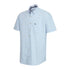 Light blue short sleeve shirt with embroidered logo from Hoggs of Fife Tolsta collection