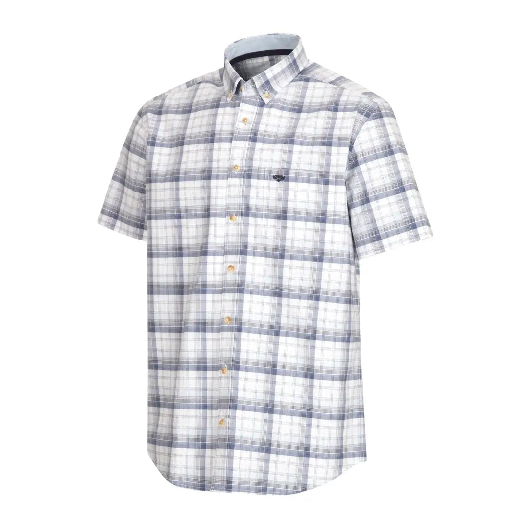 Short sleeve shirt in plaid design from Hoggs of Fife Tresness Short Sleeve collection