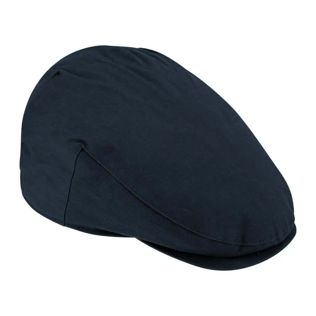 Dark blue Fife Wax Cap made from waxed cotton, perfect for stylish outdoor wear