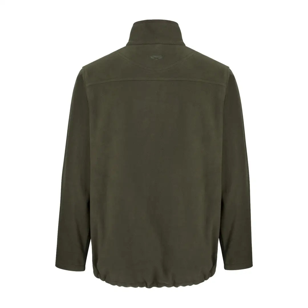 Dark green Hoggs of Fife Woodhall Fleece Jacket with high collar and full sleeves