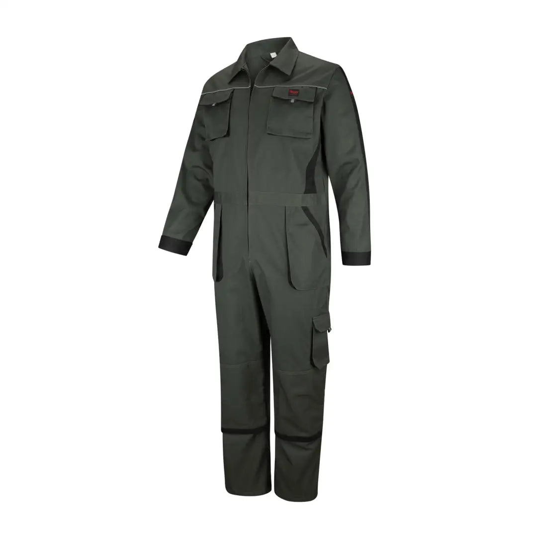 Dark green Fife WorkHogg Coverall with front zipper and multiple pockets for work