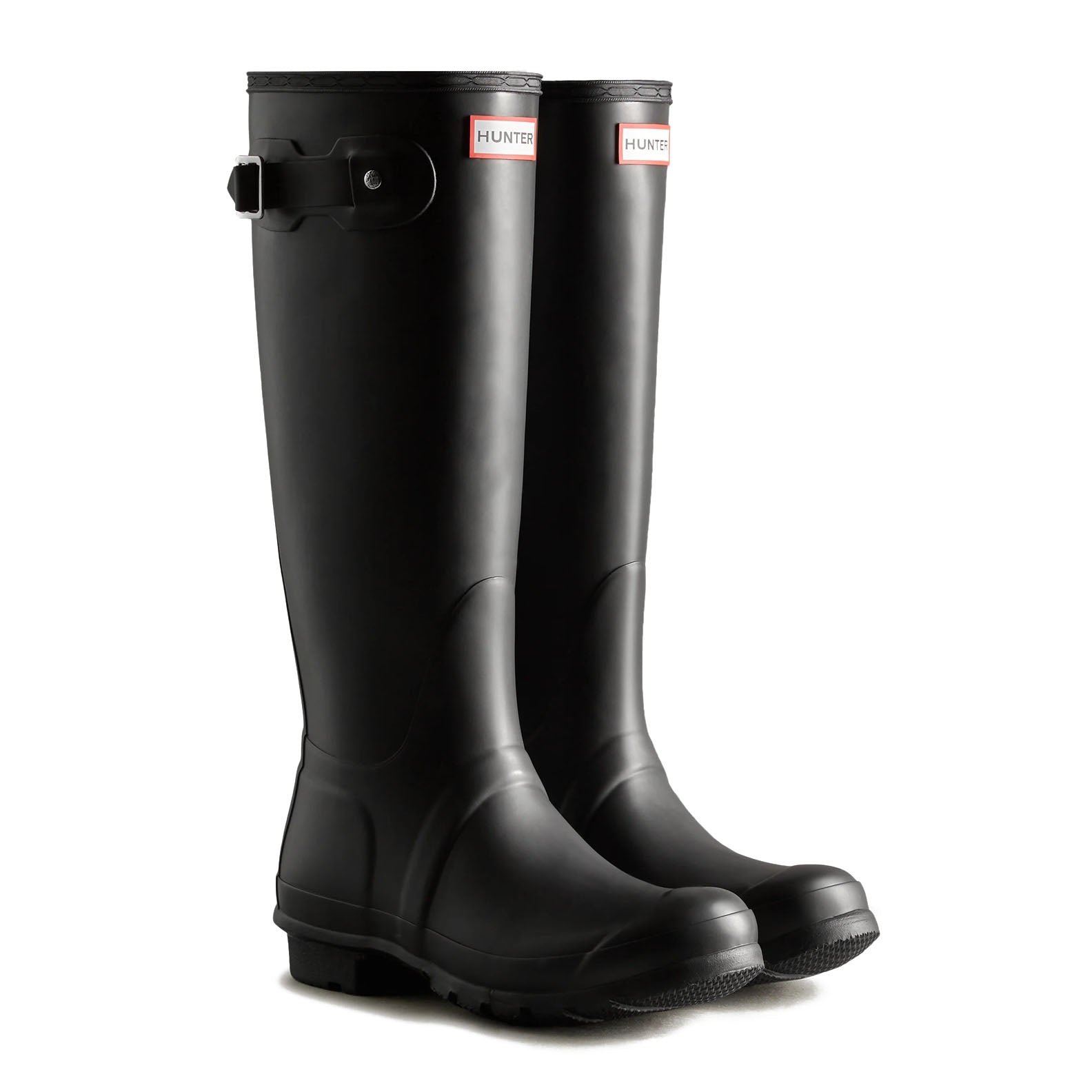 Stylish Black Rubber Rain Boots, perfect for country clothing and outdoor adventures