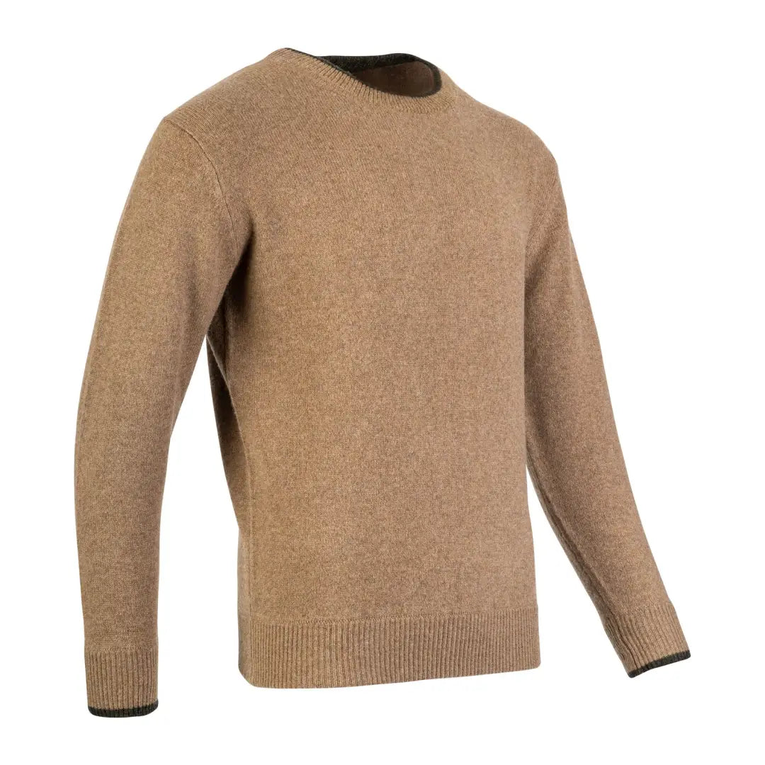 Beige knit sweater with long sleeves from Jack Pyke Ashcombe, perfect for cozy style