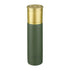 Jack Pyke Cartridge Flask with green body and gold top, perfect for outdoor adventures