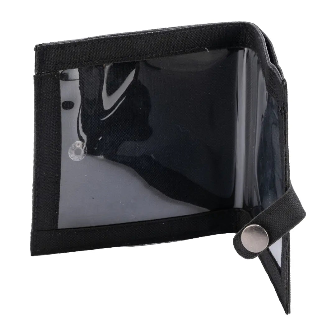 Black fabric Jack Pyke Certificate Holder with clear window for firearms certificates