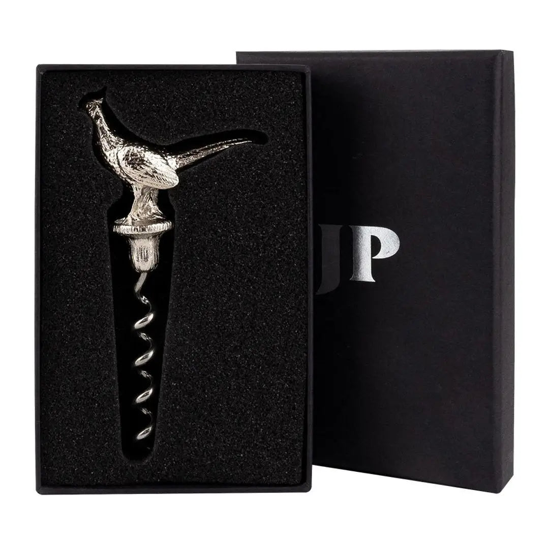 Silver Pheasant-shaped Corkscrew in Presentation Box by Jack Pyke, perfect for country style lovers