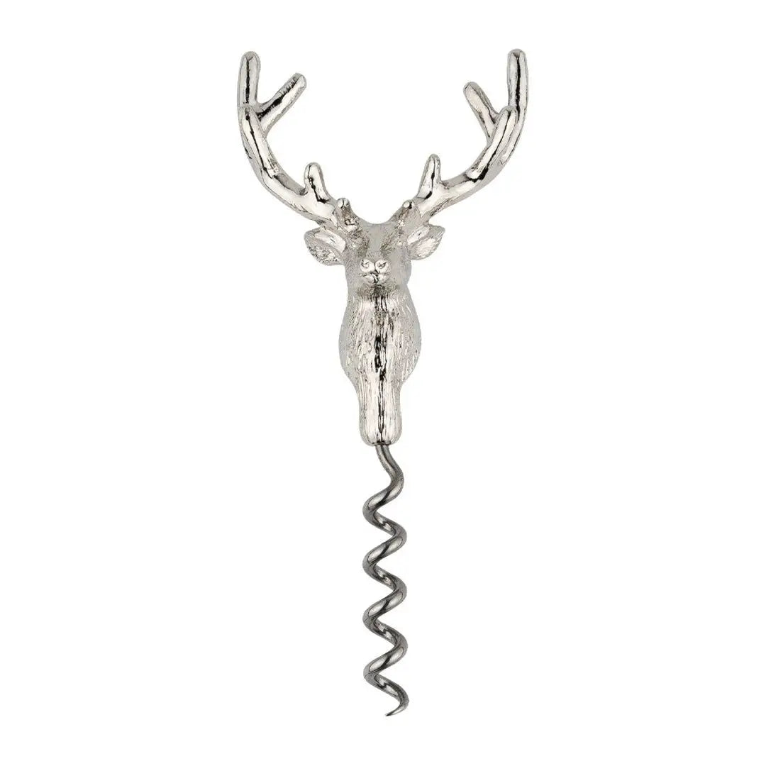 Silver Jack Pyke corkscrew features a deer head with antlers as the handle