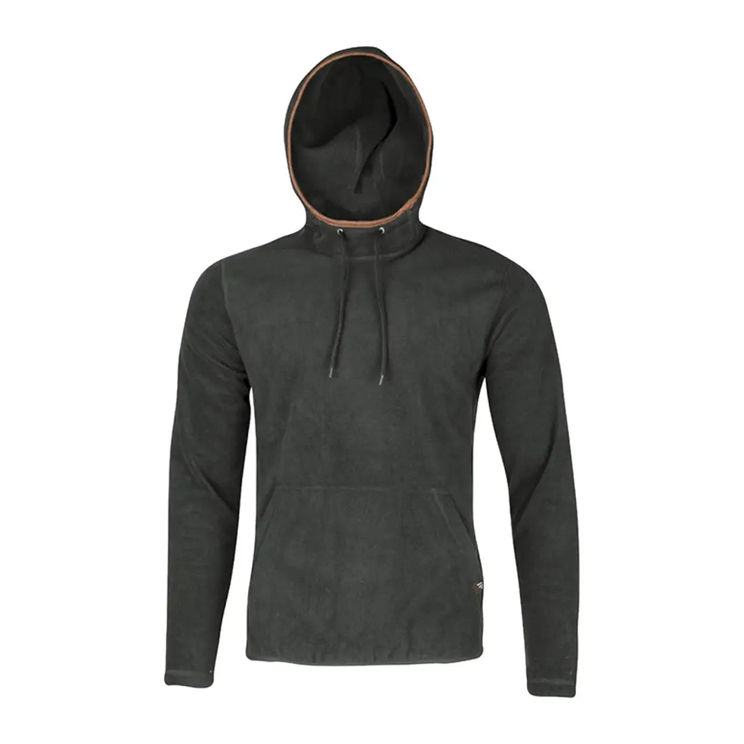 Dark gray Jack Pyke Country Fleece Hoodie with drawstrings and front pocket