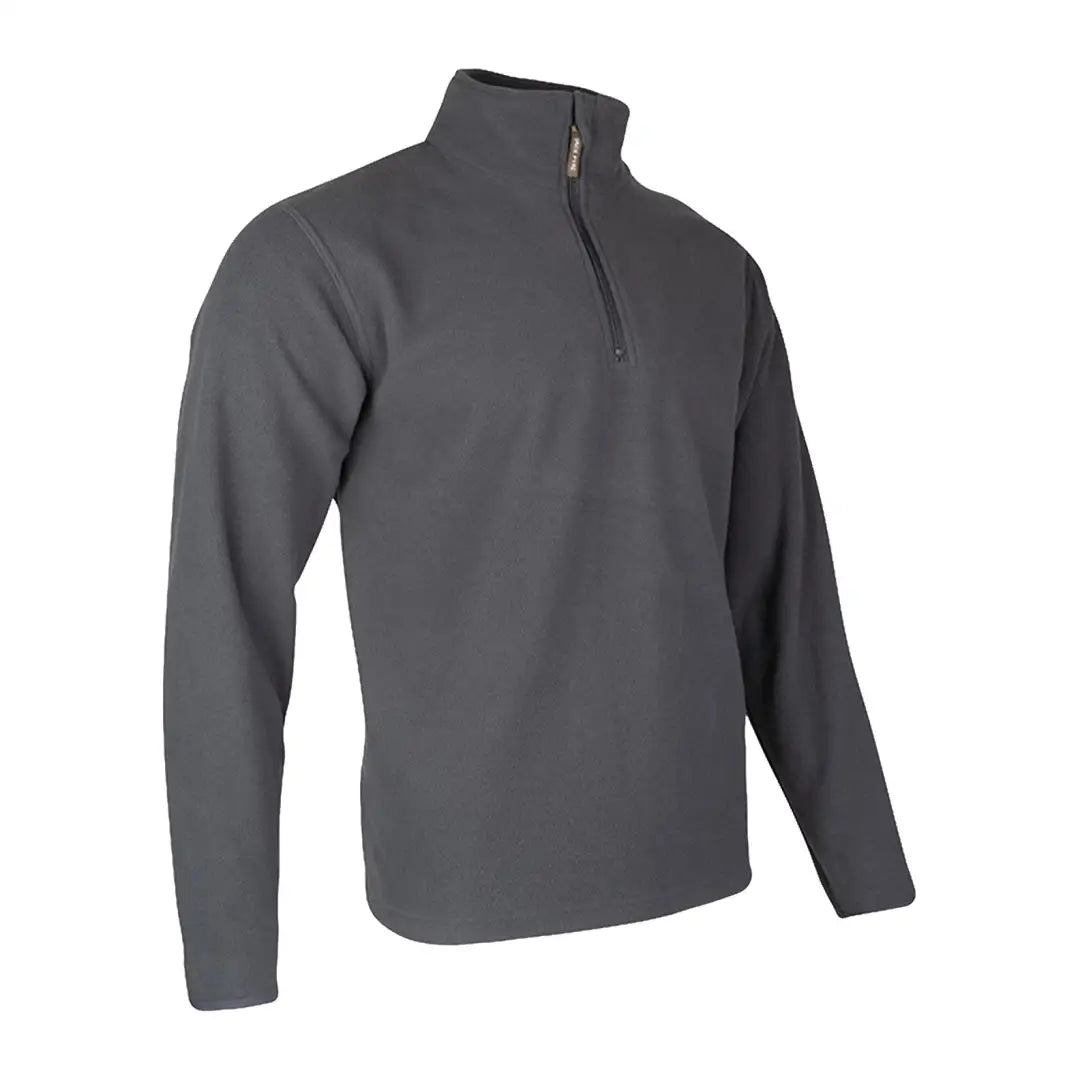 Gray Jack Pyke Country fleece pullover with a stylish quarter-zip collar