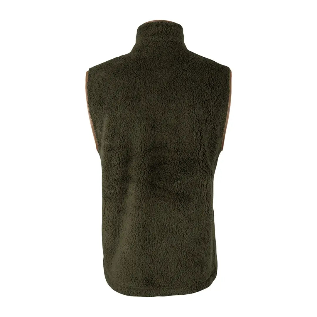 Dark green high collar fleece vest from Jack Pyke Countryman Chunky collection