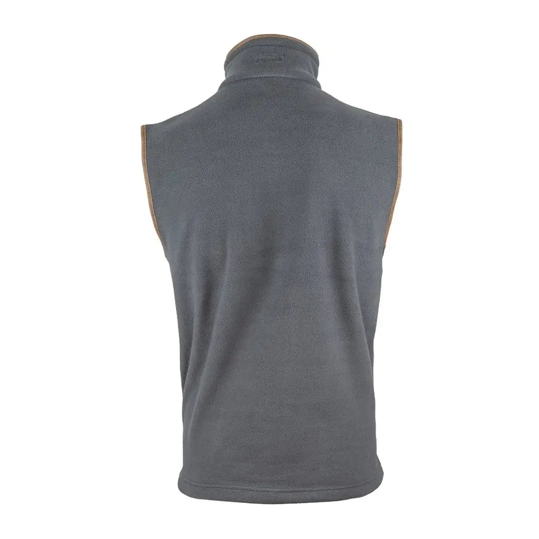 Gray sleeveless fleece gilet with a high collar from Jack Pyke Countryman collection