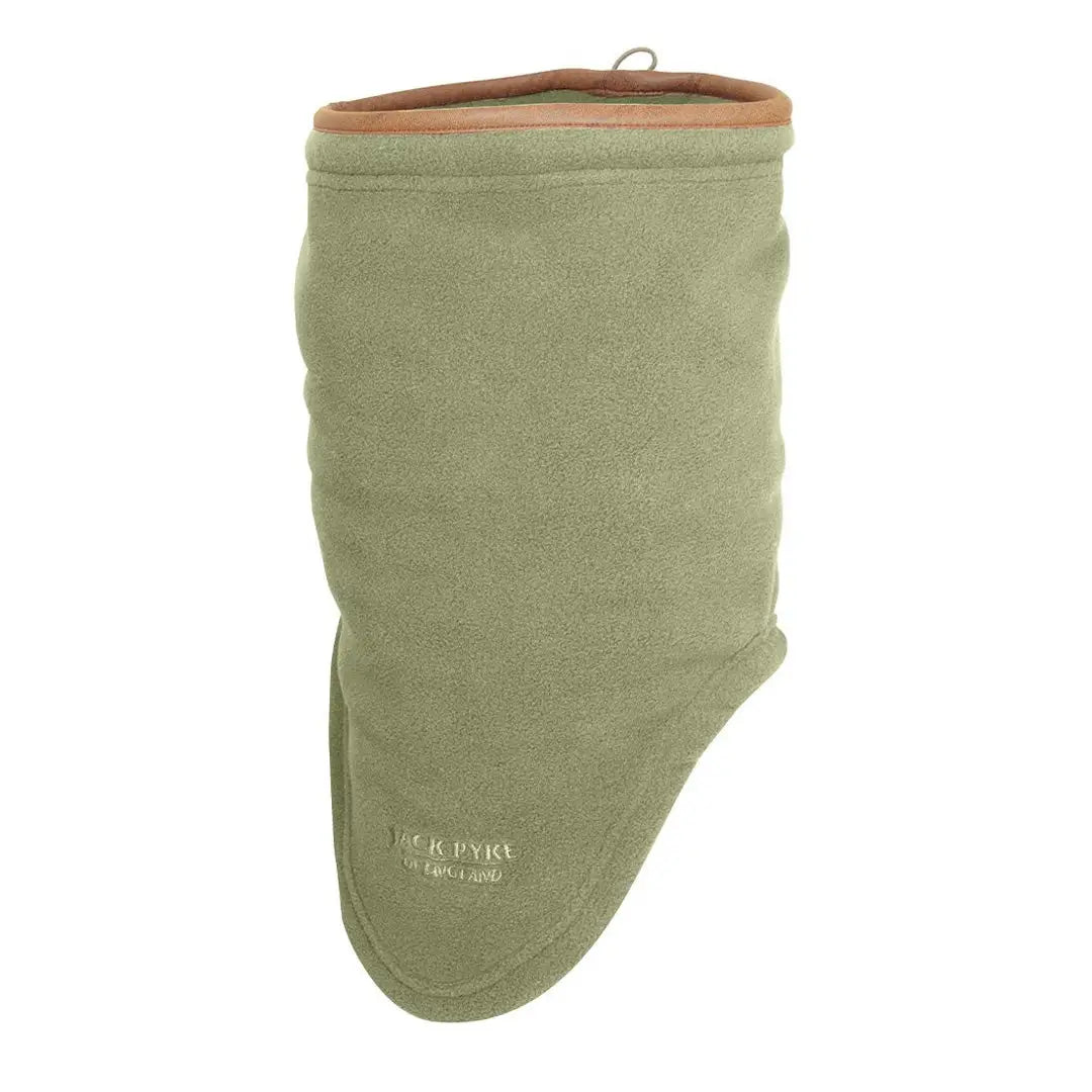 Sage green oven mitt with brown trim from Jack Pyke Countryman Neck Gaitor collection