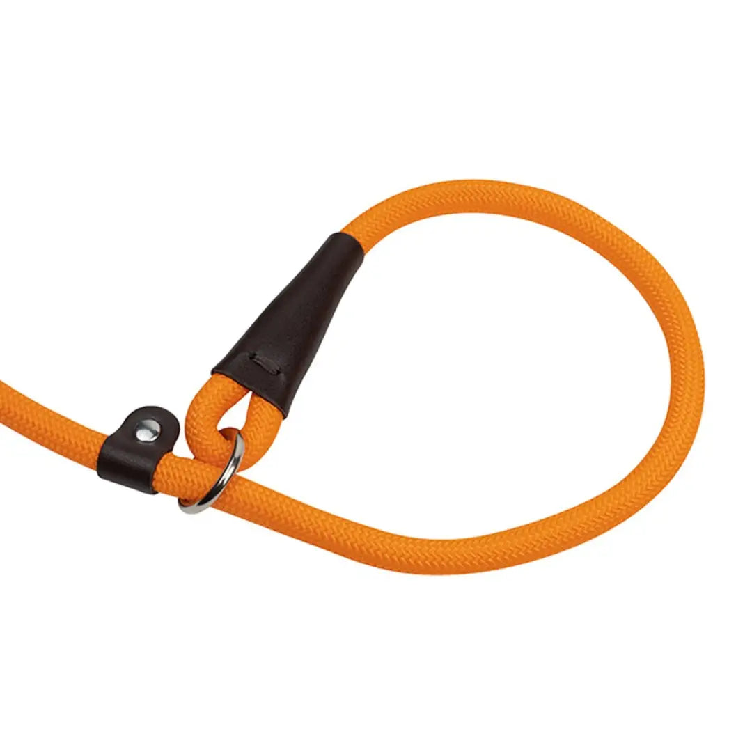 Orange Jack Pyke slip lead dog collar with black handle and metal attachment