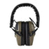 Pair of olive green and black Jack Pyke Electronic Ear Defenders for noise cancellation