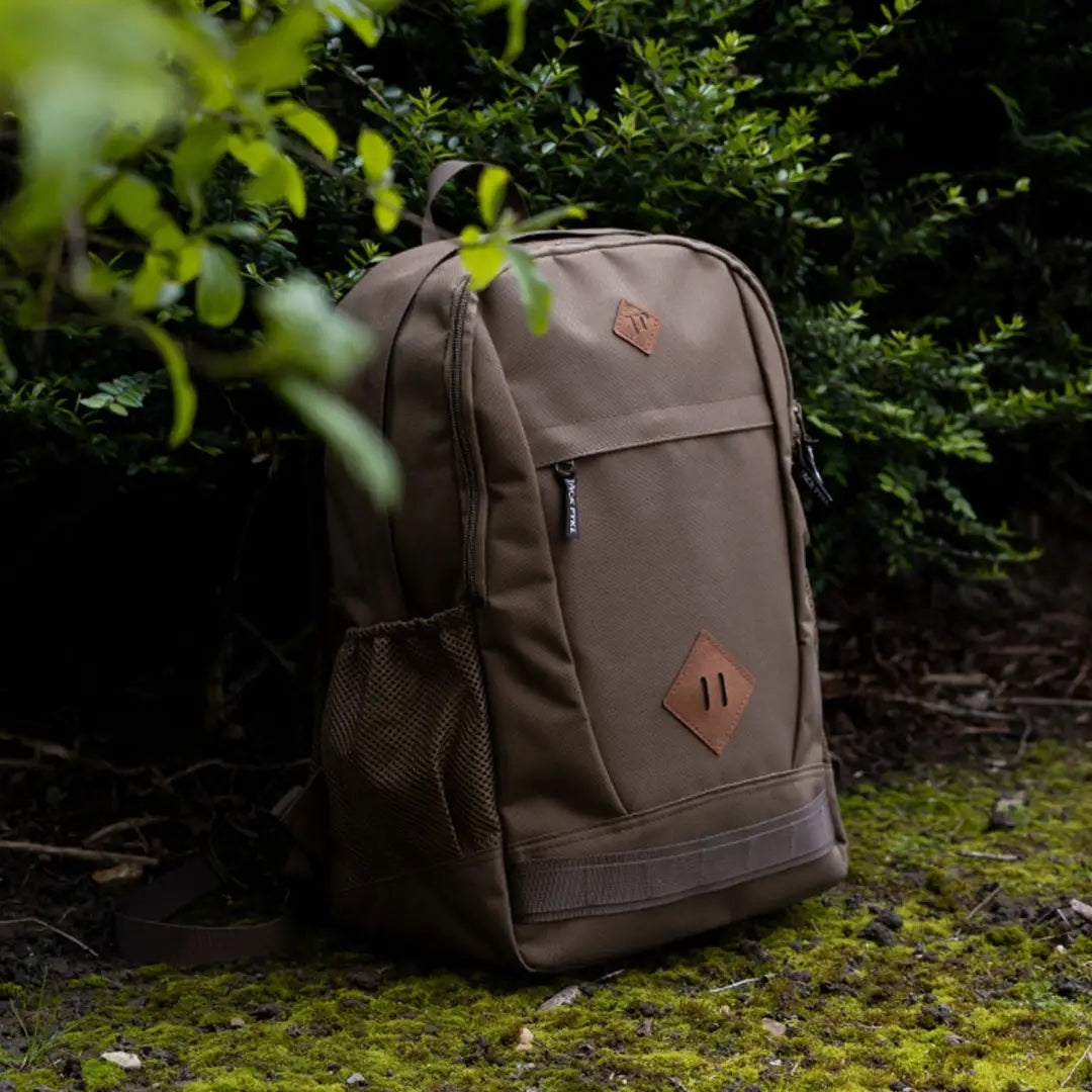 Brown Jack Pyke Falcon Rucksack with leather accents and multiple compartments