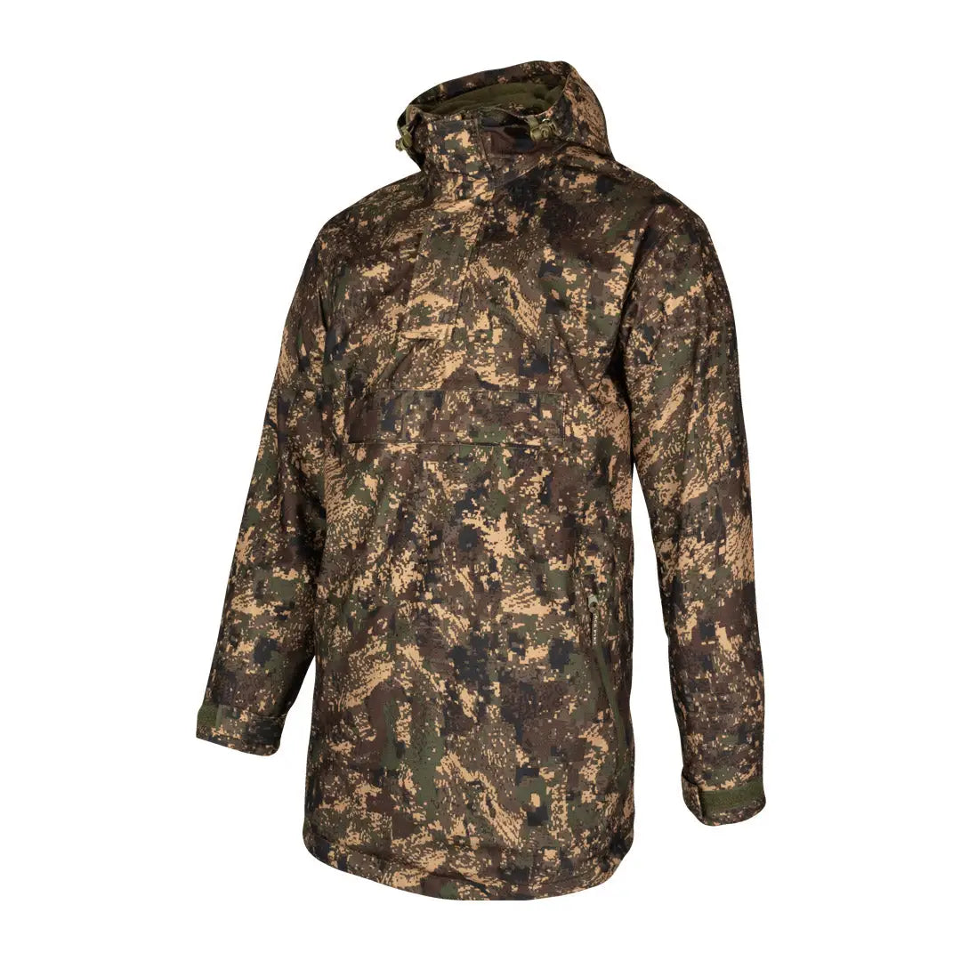 Camouflage hunting jacket with hood, perfect for outdoor adventures - Jack Pyke Galbraith