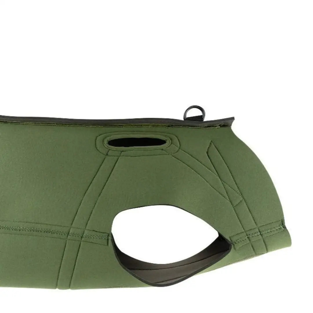 Jack Pyke Gen 2 Neo Dog Vest in green with handle and leg openings for easy wear