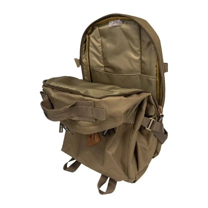 Tactical olive green Jack Pyke Harrier Rucksack with multiple compartments and straps