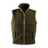 Olive green Jack Pyke Junior Countryman fleece gilet with zipper and side pockets