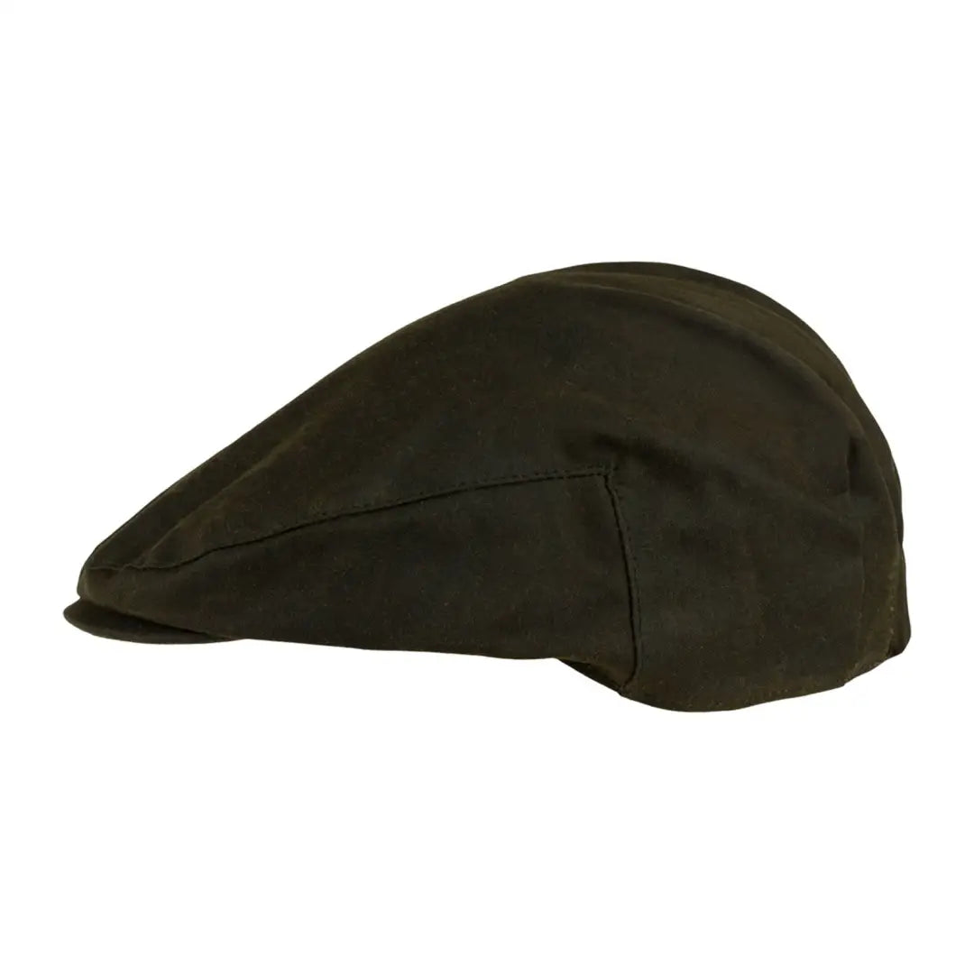 Dark green Jack Pyke Junior Wax Flat Cap perfect for kids’ outdoor adventures