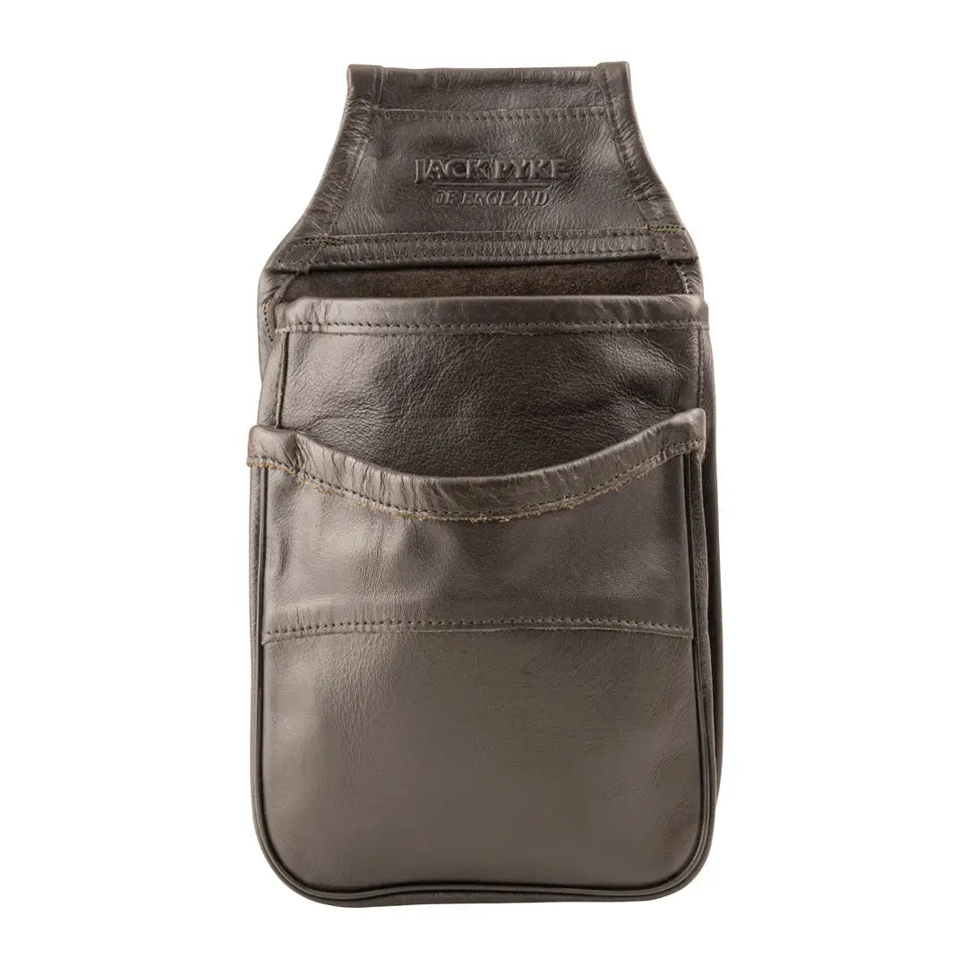 Jack Pyke Leather Cartridge Pouch with multiple pockets for convenience and style