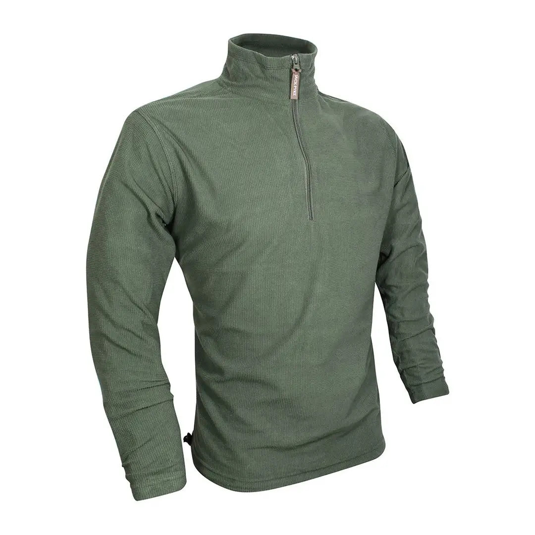 Olive green Jack Pyke Lightweight Fleece Top, perfect for cozy casual wear