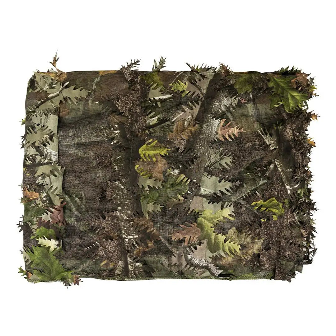 Camouflage mat with fake leaves, perfect for Jack Pyke LLCS 3D Hide Net setup