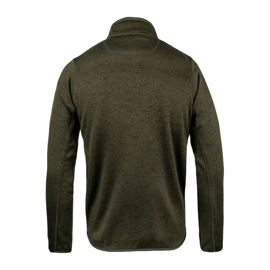 Dark green Jack Pyke Melange Quarter Zip Fleece jacket with high collar and zipper