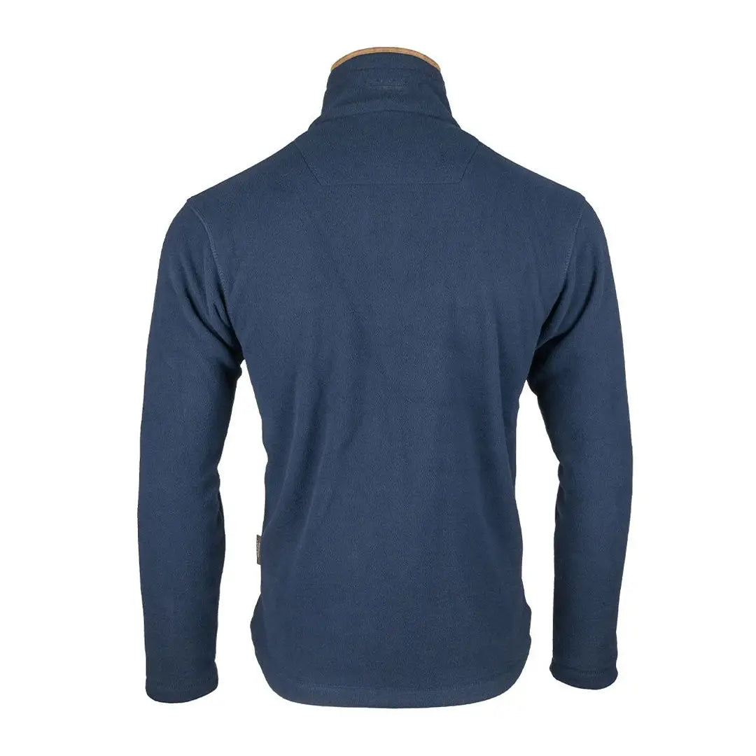 Navy blue Jack Pyke Countryman Fleece Pullover with high collar and long sleeves