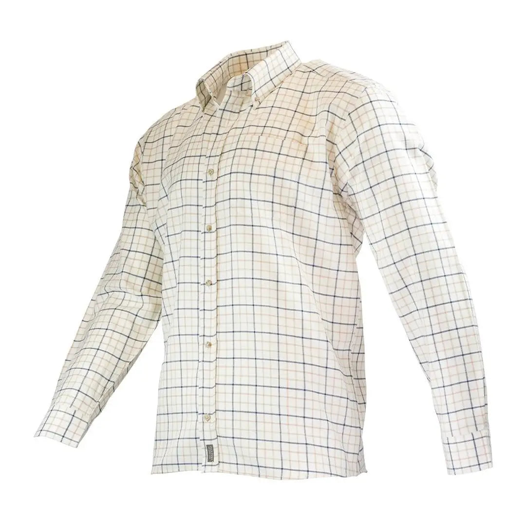 Plaid button-down Jack Pyke Countryman shirt with collar and long sleeves for men