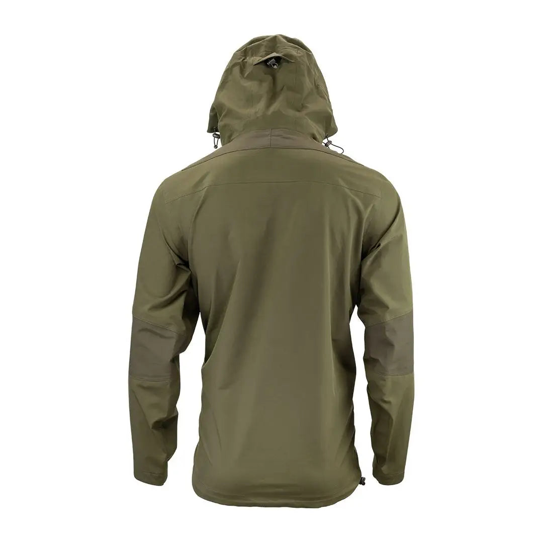 Olive green Jack Pyke Pro-Lite Hunters Jacket viewed from the back