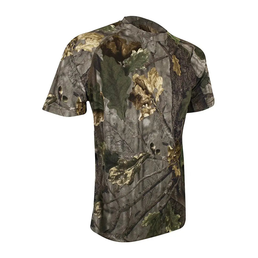 Camouflage short-sleeve Jack Pyke Quick Wick T-Shirt with woodland design