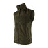 Dark green Jack Pyke Sherpa Fleece Gilet with full-length zipper for cozy comfort