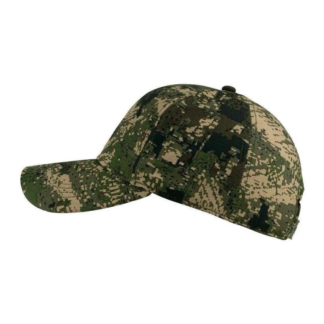 Camouflage baseball cap with digital woodland pattern from Jack Pyke Softshell collection