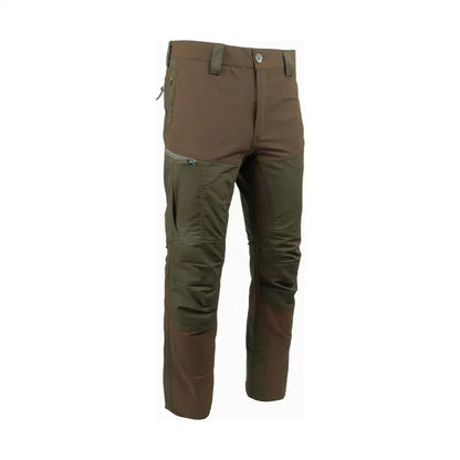 Rugged Jack Pyke Technical Hybrid Trousers in brown and green with reinforced knees